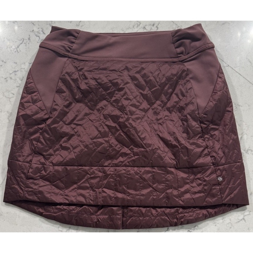 Mountain Hardware Trekkin Insulated Mini Skirt Womens XS Plum Quilted Outdoor